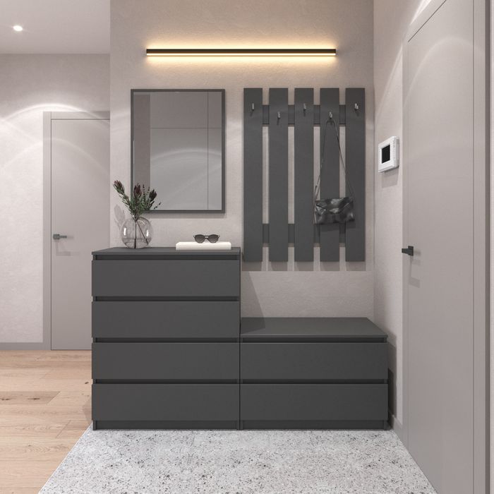 Комод, вішалка для одягу, комплект передпокою