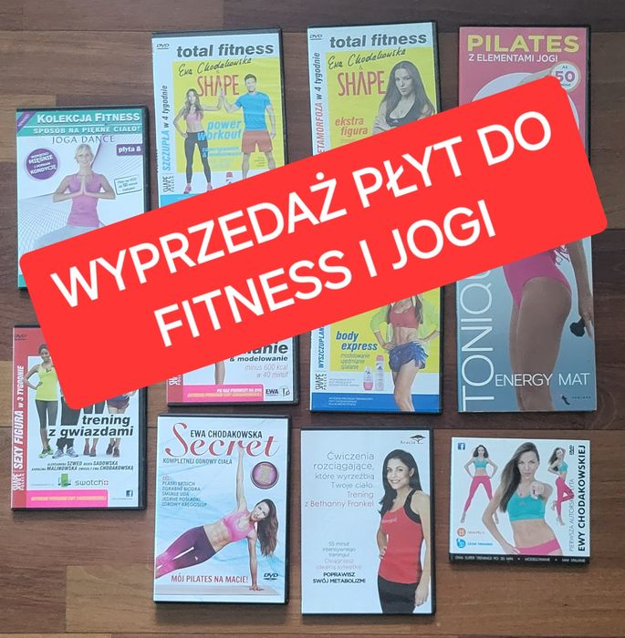 Wyprzedaż płyt z ćwiczeniami- same hity, 11 płyt, Chodakowska