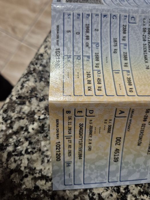 Dodge Jurney 2010r.jedyne 149tyś