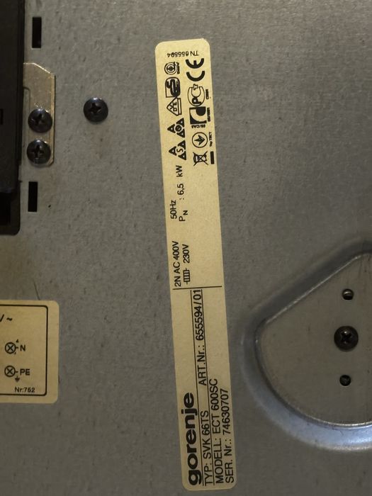 Płyta Gorenje ECT 600SC uszkodzona