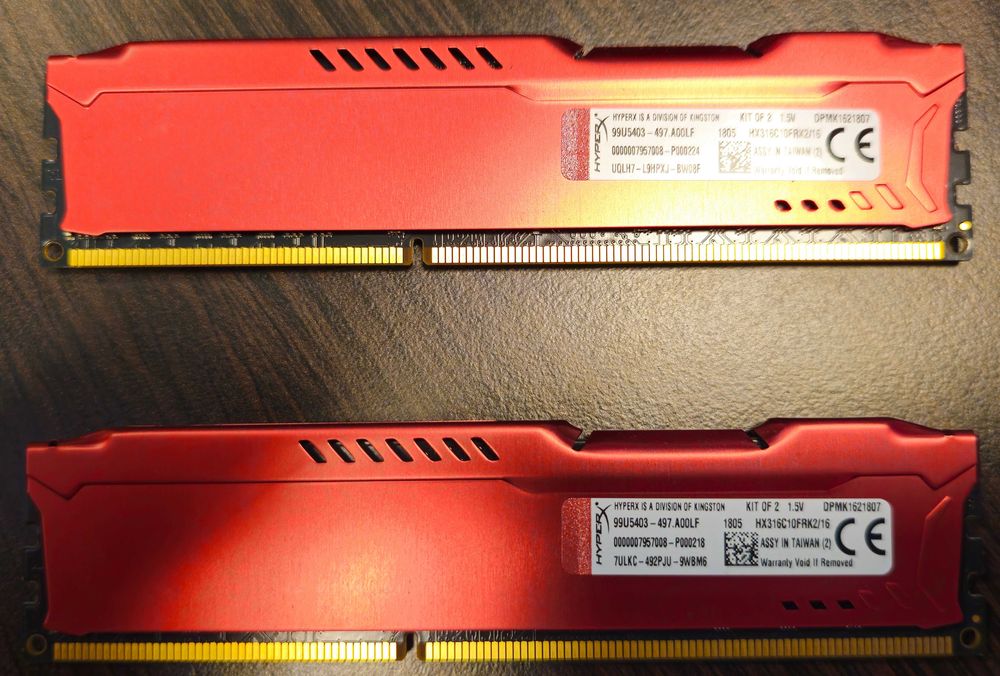 PAMIĘĆ RAM DDR3 16GB (2x8GB) HyperX Fury 1600MHz HX316C10FRK2/16