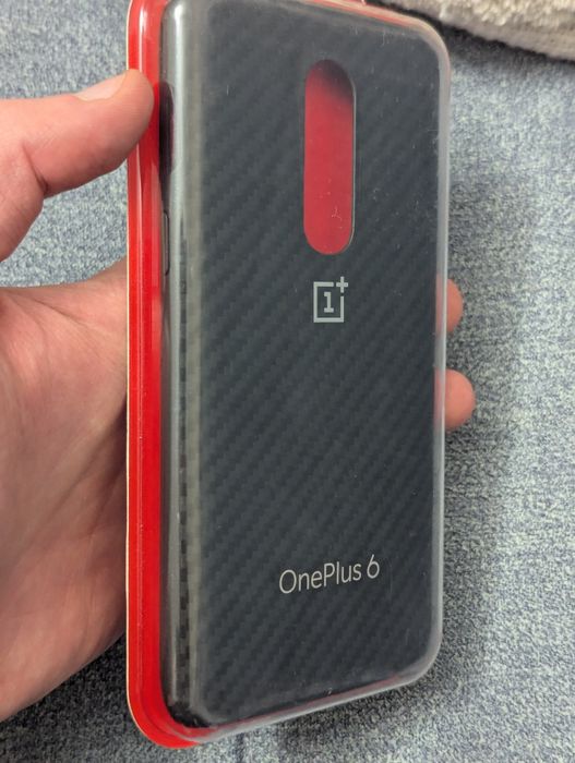 Etui Oneplus 6 - Carbon bumper case, +GRATIS