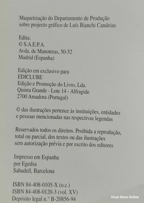 VSO-Lote de 15 volumes - Historia de Portugal