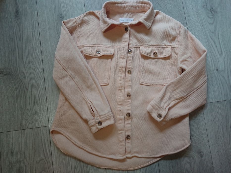 Koszula rozpinana sztruksowa Zara r. 140