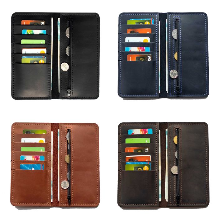 Портмоне Viar коричневе з натуральної шкіри з монетницею гаманець