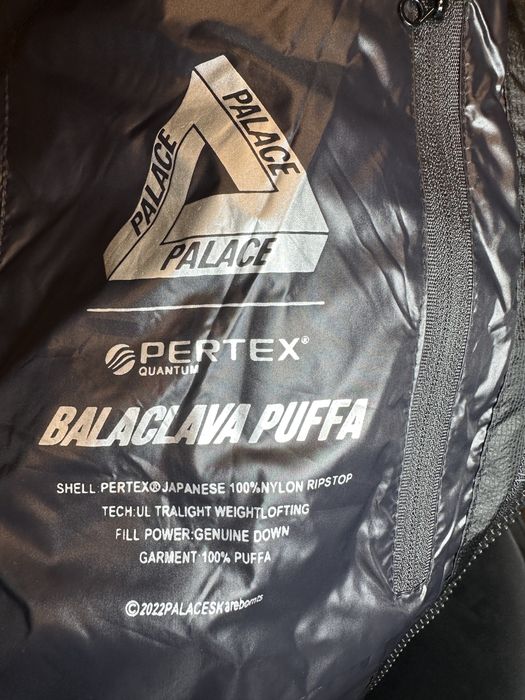 Palace Pertex Opaque Balaclava Puffer Jacket Black