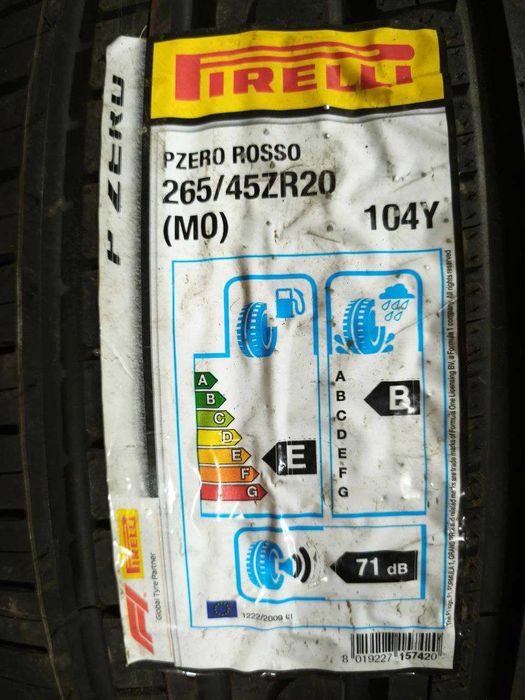 Нові шини резина літо 265/45 R20 Pirelli P Zero Rosso M0