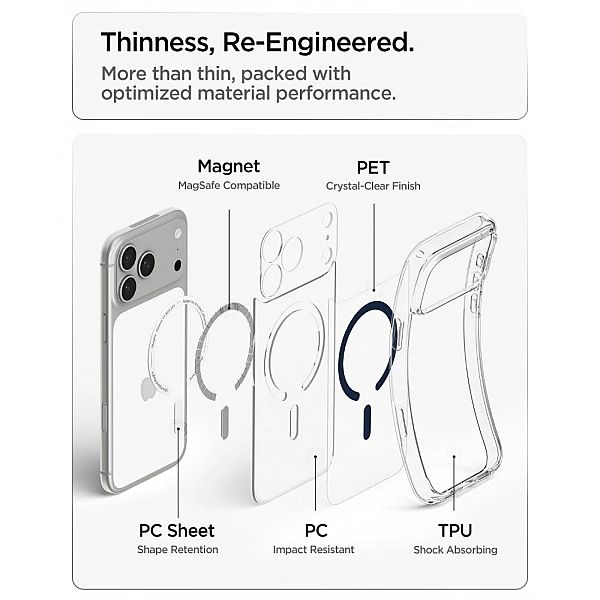 Spigen Ultra Hybrid Magsafe Iphone 17 Pro Max / 18 Pro Max Clear/Deep
