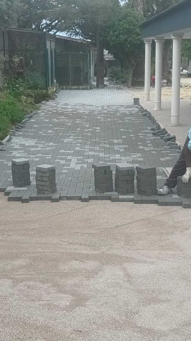 trabalho de Calçada e paver