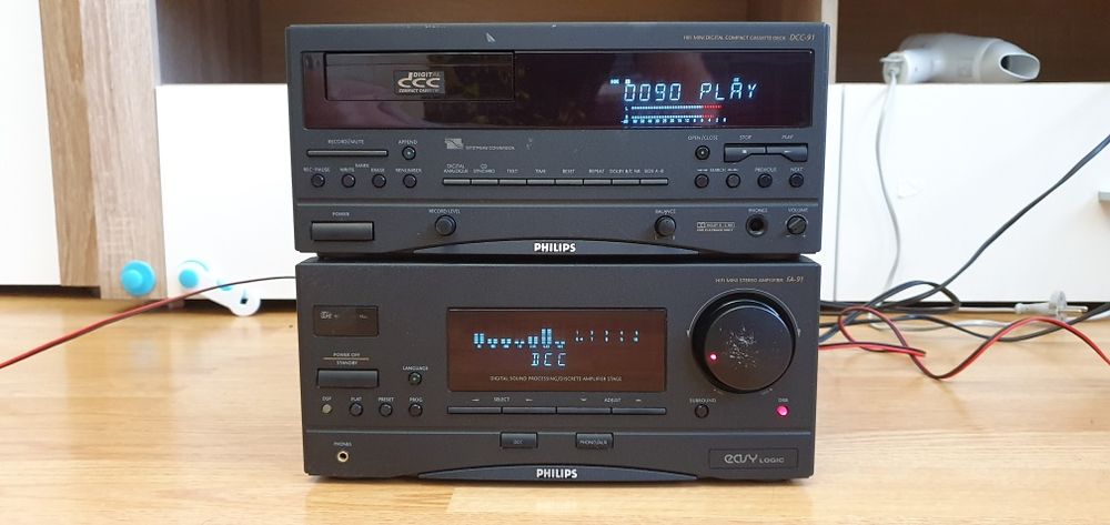 Philips FA-91,Philips DCC-91,wzmacniacz deck kaset DCC