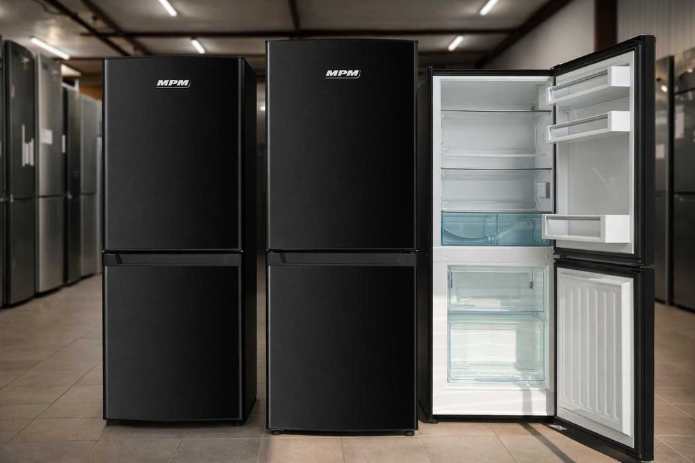Lodówka MPM 142cm wys. Kolor: Czarny 50 cm szer. 2 lata Gwarancji