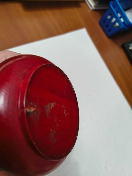 Szkatułka drewniana ciemno czerwona