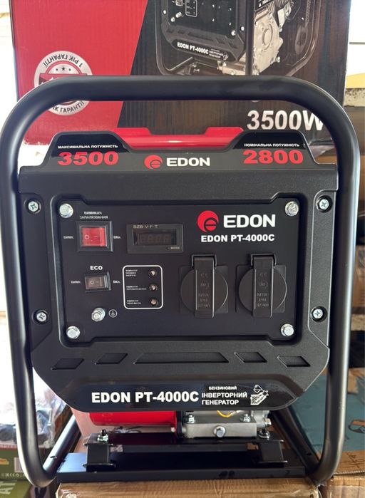 Інверторний бензиновий генератор Edon 3,5кВт  PT-4000C