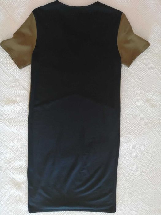 Vestido preto e castanho Zara