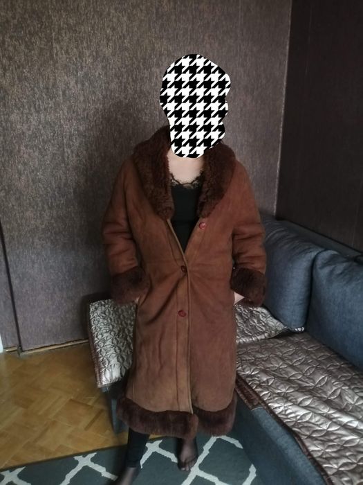 Damski kożuch skórzany