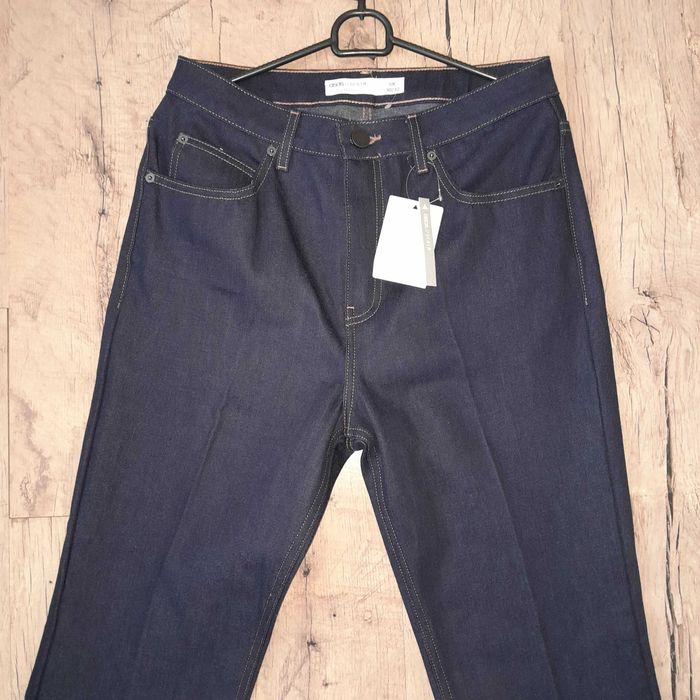Granatowe spodnie jeansowe szwedy Asos 30/32 nowe kant