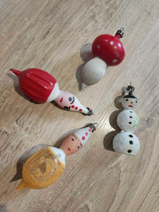 Stare bombki z PRL'u zestaw