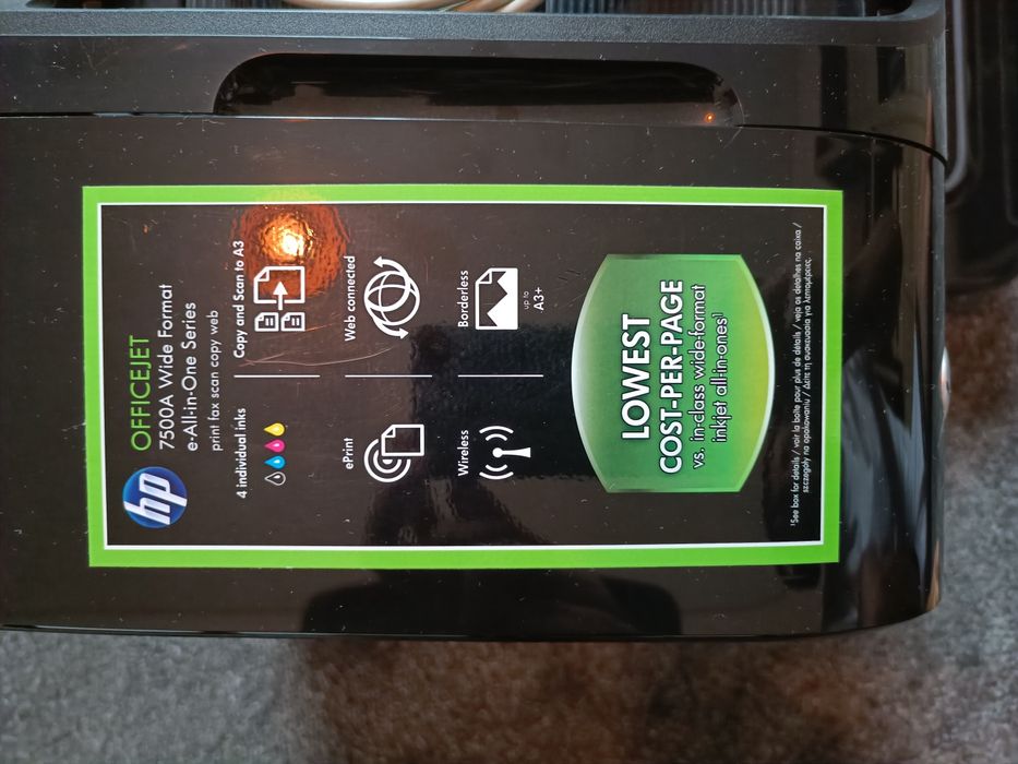 Impressora HP Officejet e-multifuncional série 7500A para formatos lar