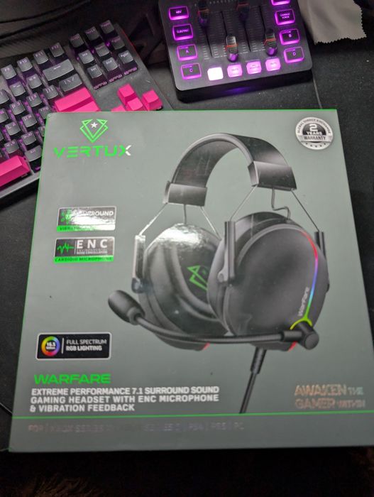 Наушники игровые Vertux Warfare.Black