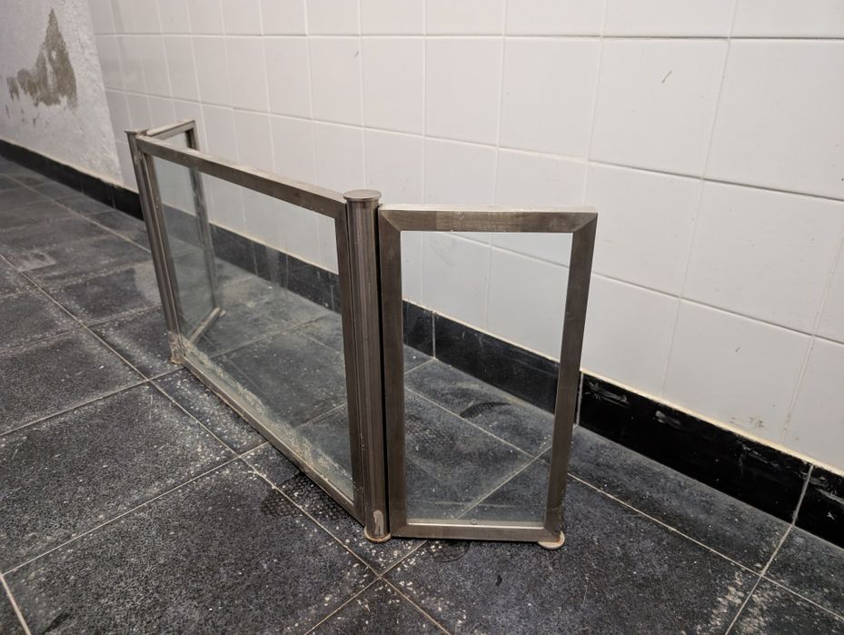 Frente lareira aço inoxidável