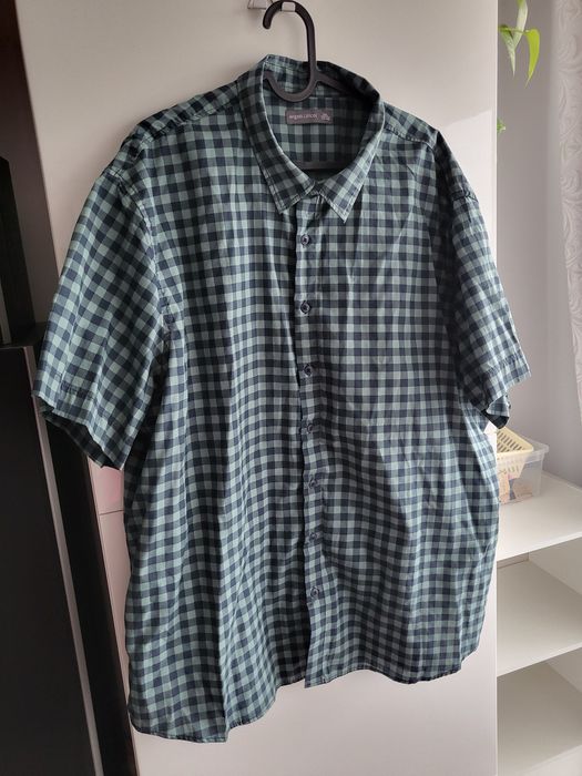 Męska koszula w kratę rozm. XXXL