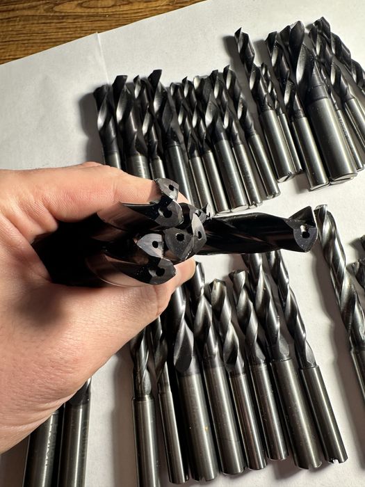 Твердосплавные сверла с отверствиями сож, победитовые сверла