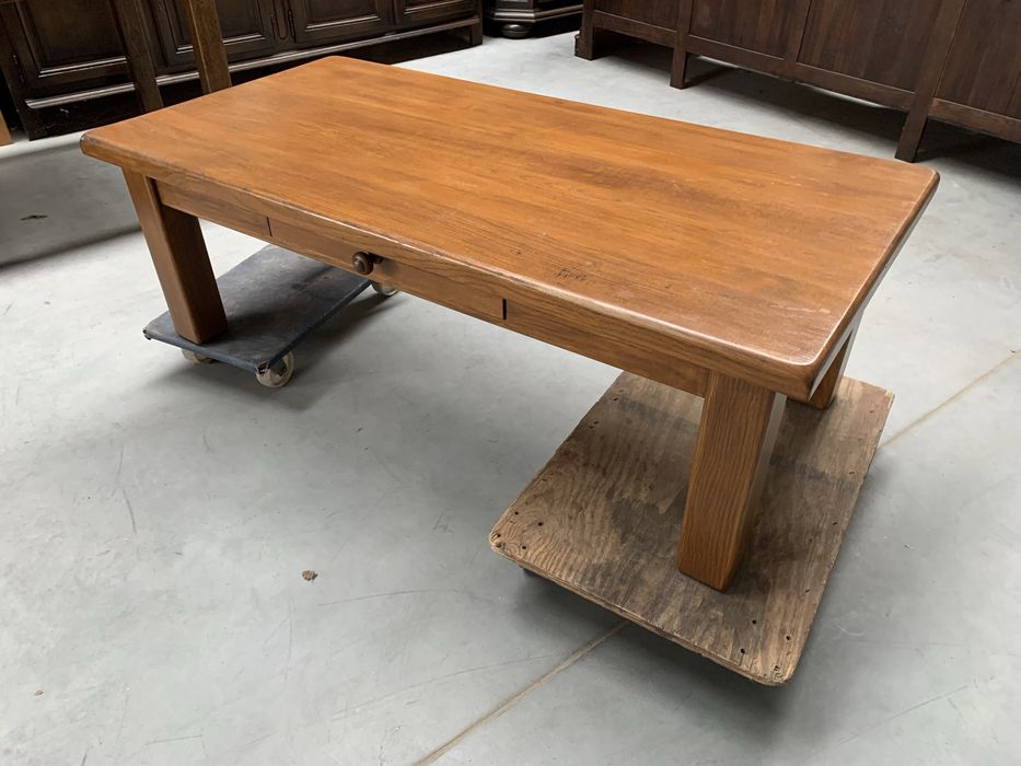 Ława 100% drewno z rattanem 130cm