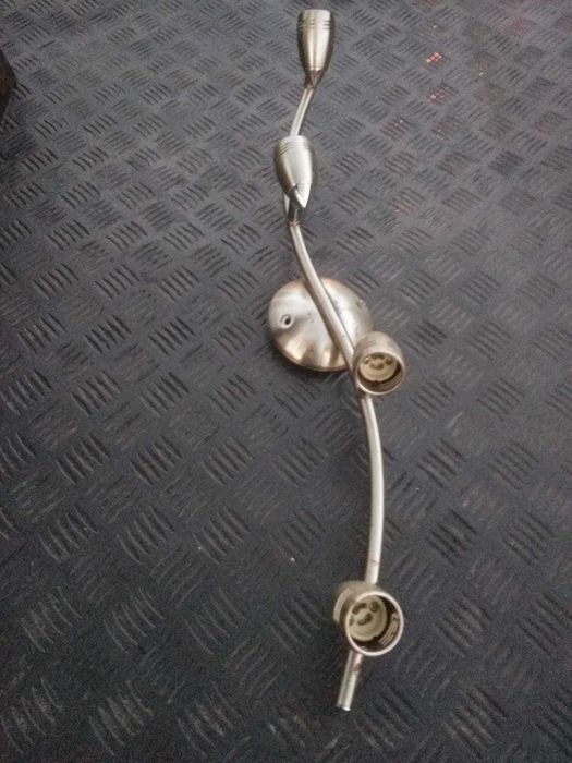 Żyrandol lampa styl nirdzewka 4 x spot light  dekor