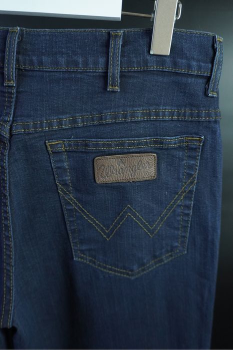 Чоловічі джинси | оригінал | WRANGLER Texas  Stretch Men’s Dark Blue Jeans  W36 L30