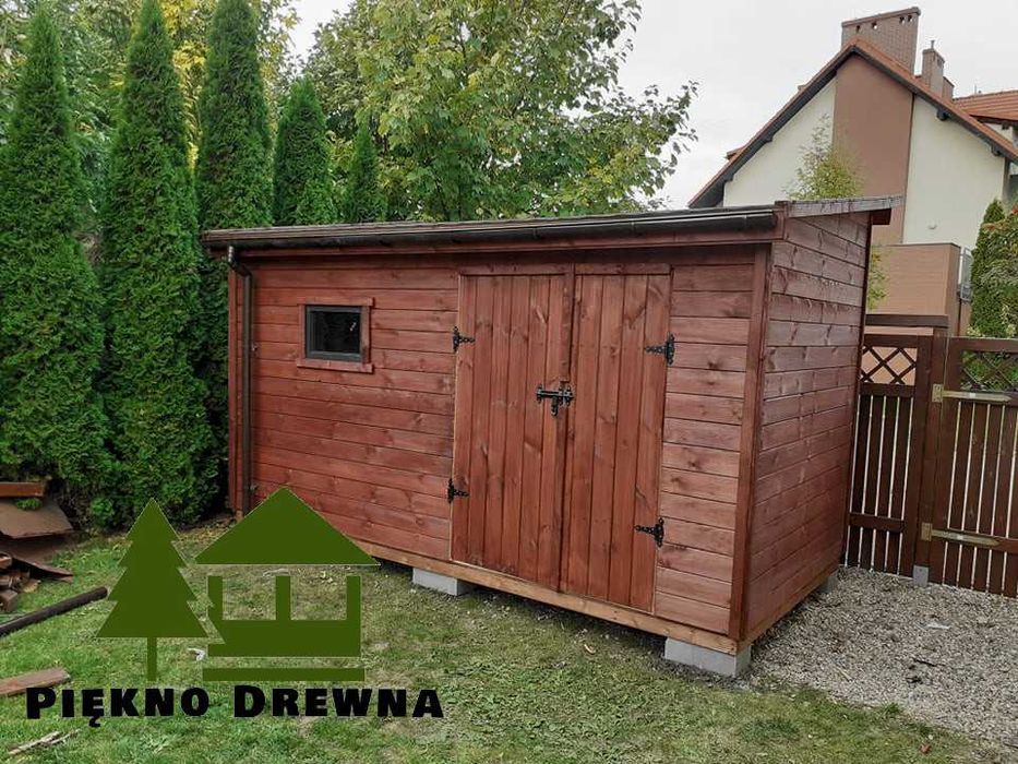 Domek Narzędziowy Bartek 4x2 Dach jednospadowy Piękno Drewna