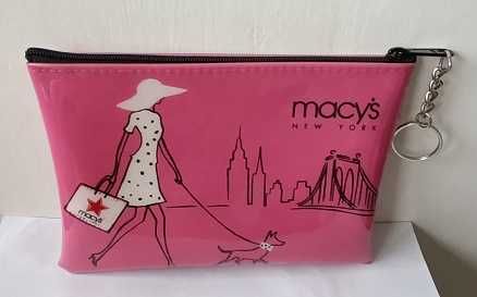 Kosmetyczka podróżna Macy's NEW YORK Błyszcząca