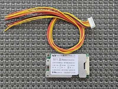 Контроллер (балансир) заряда/разряда Li-ion батарей BMS 10S 30A