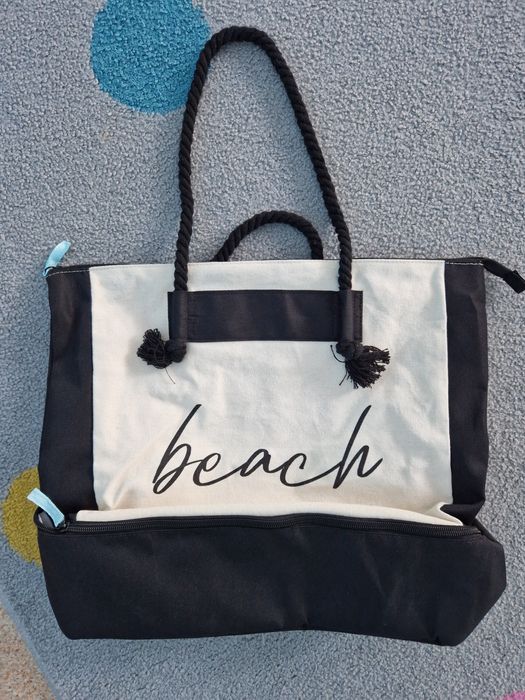 Torba  plażowa z bawełnianego płótna