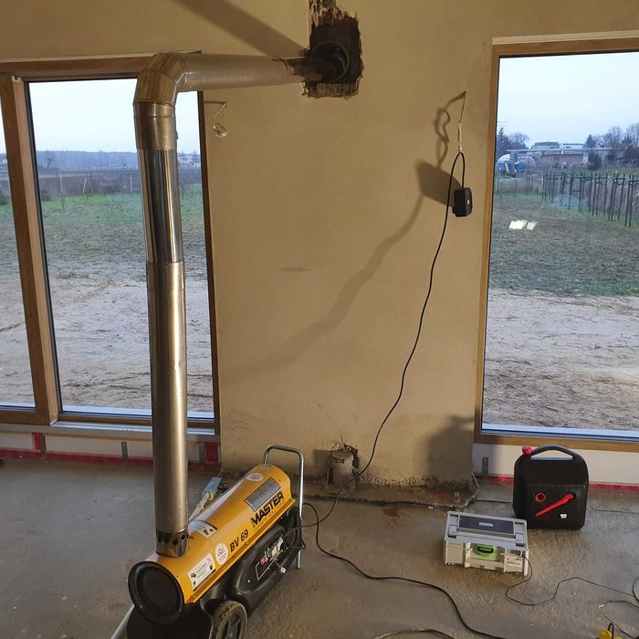 Osuszanie tynków posadzek Osuszacze nagrzewnice wynajem Poznań