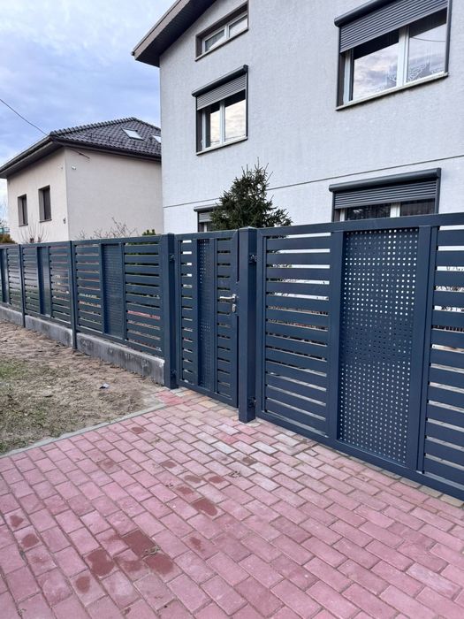 Ogrodzenia, przęsła spawane, przęsła palisadowe nowoczesne ogrodzenie