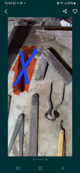 Pequenas ferramentas antigas