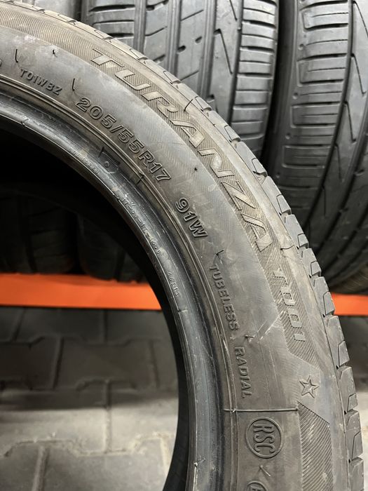 Шини,Резина,Пара,Літо 205/55/17 91W RSC Bridgestone Turanza T001