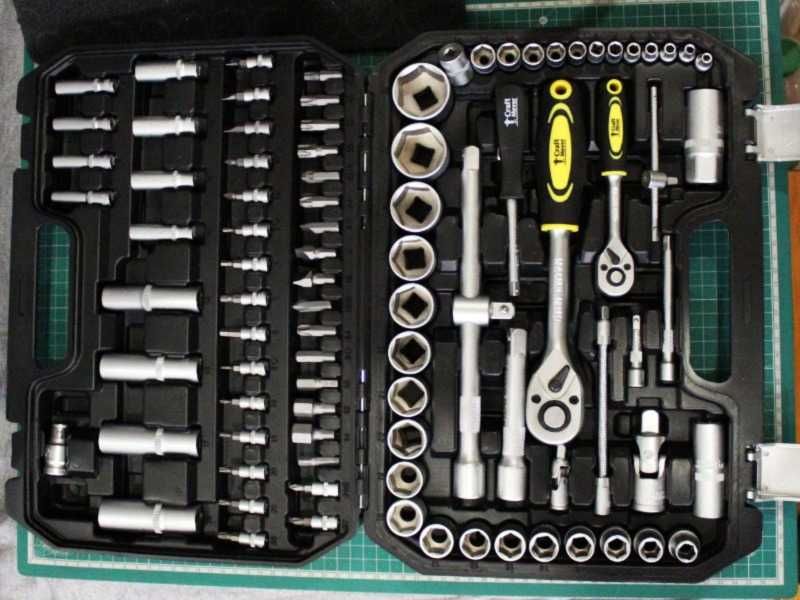 Roquete 94 peças imperial ou métrico ferramentas kit conjunto