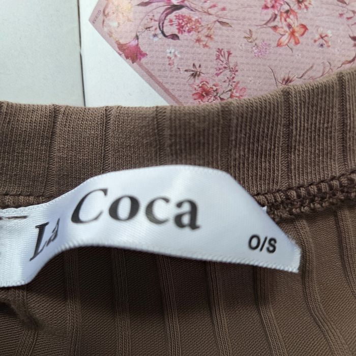 Viralowa bluzka prążkowana Coco marki Butik oversize rozmiarr 38/40