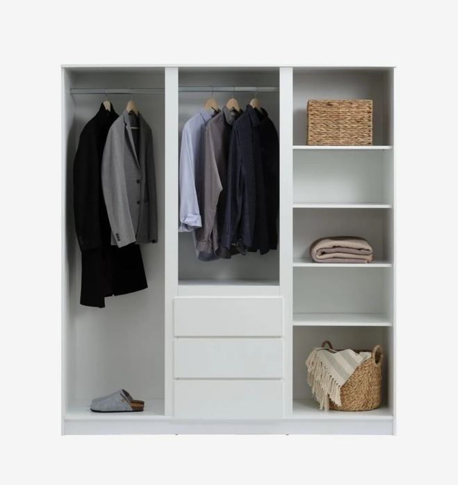 Roupeiro LIMFJORDEN 180x200 branco