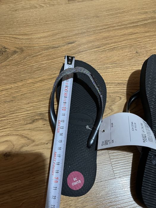 Havaianas japonki klapki brokatowe 35-36