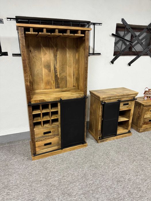 Nowy wyjatkowy Kredens Barek Bufet drzewo mango styl LOFT Faktura Vat