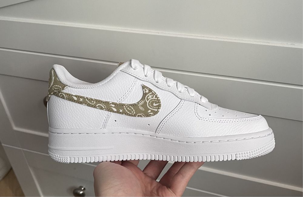 Buty Nike Air Force 1 White Paisley Barley rozm. 39