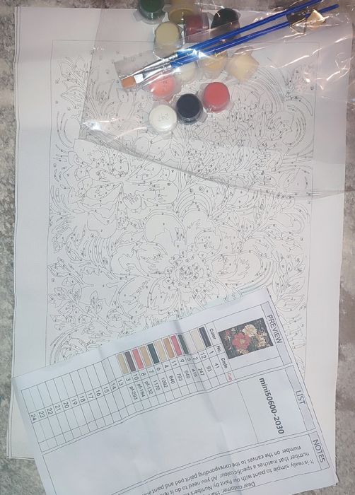 Картина по номерам (20*30 см)