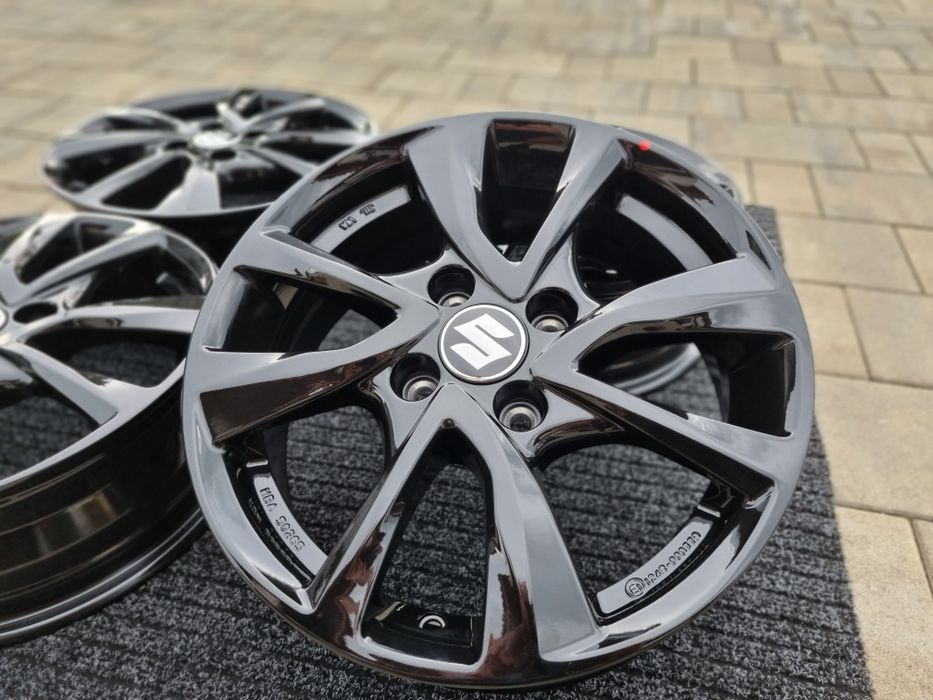 Suzuki 15 " Swift Ignis Alto Baleno 4x100 nowe felgi czarne alufelgi