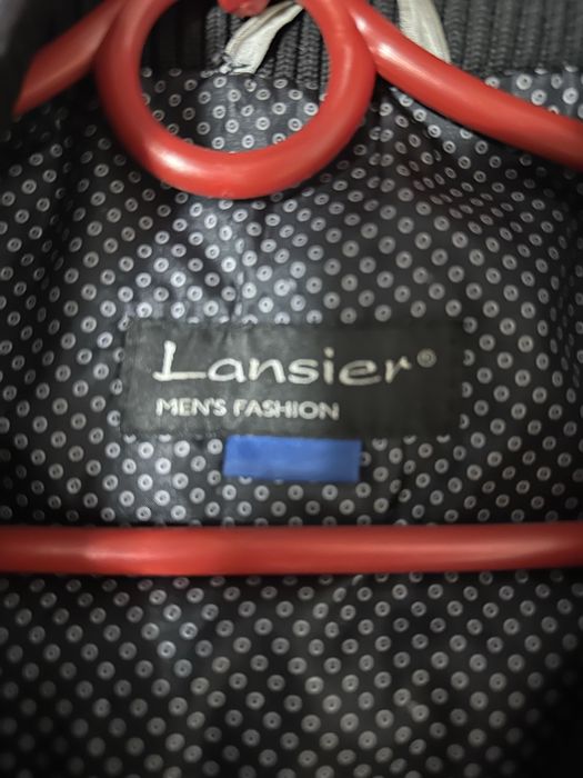 Męski krótki czarny płaszcz Lansier L