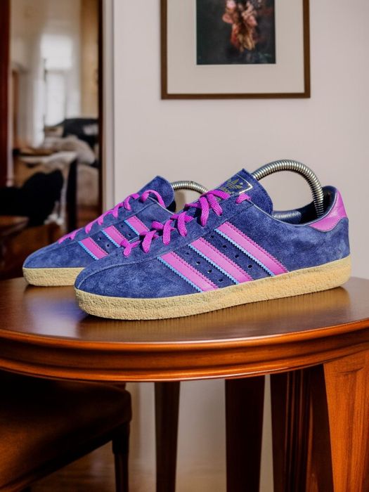 Оригінальні кросівки adidas yabisah blue purple special samba gazelle city
