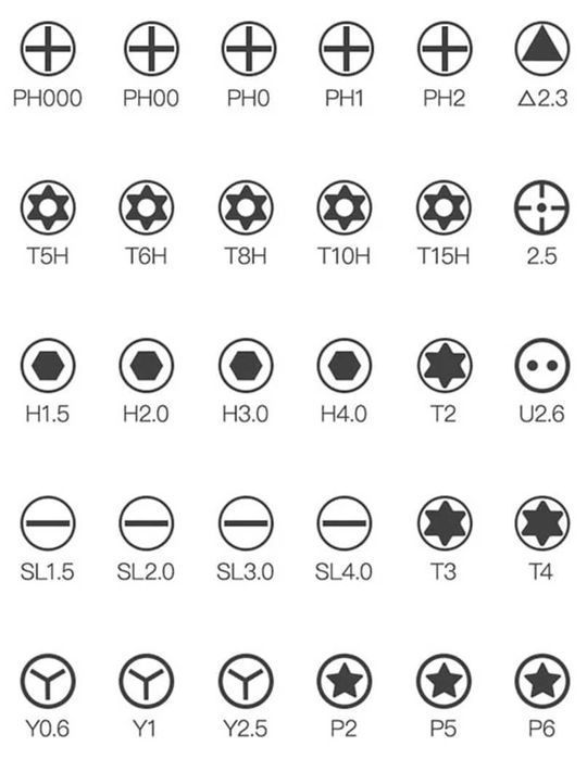 Многофункциональный набор для обслуживания и ремонта техники Apple