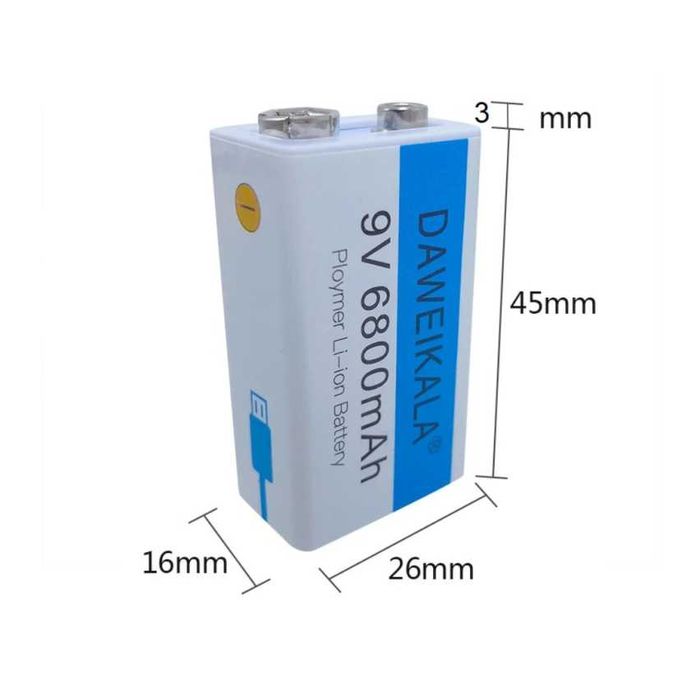 Rechargeable C Batteries – 6800 mAh and 9 V64730068691587121