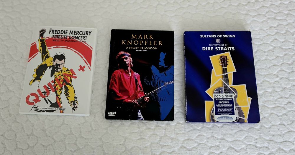 DVD de Musica - Mark Knopfler, Dire Straits,  Freedie Mercury